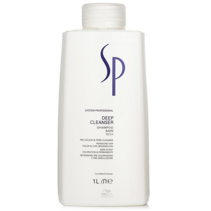Wella Sp - Deep Cleanser Shampoo Pre Colour & Perm Cleanser 1000ml