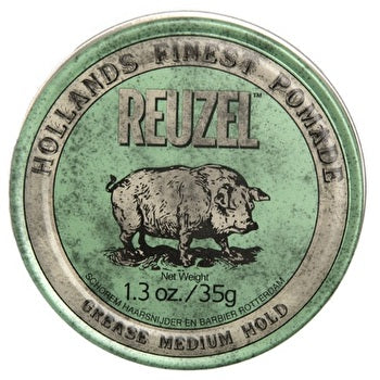 Reuzel Grease Medum Hol Green Pomade - Hair Pomade 113.0g