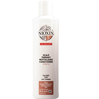 Nioxin System 3 Color Safe Scalp Therapy Revitalizing Conditioner 3d - Skin Revitalizer For Fine Colored Slightly Thinning Hair 300ml