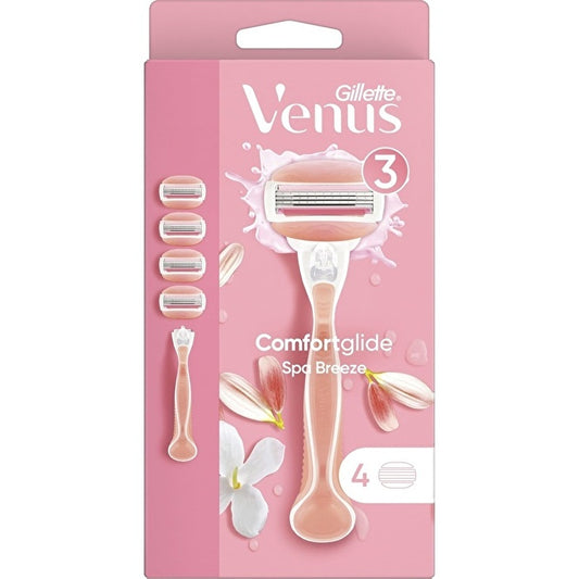 Gillette Venus Breeze Women's Shaver & 4 Heads