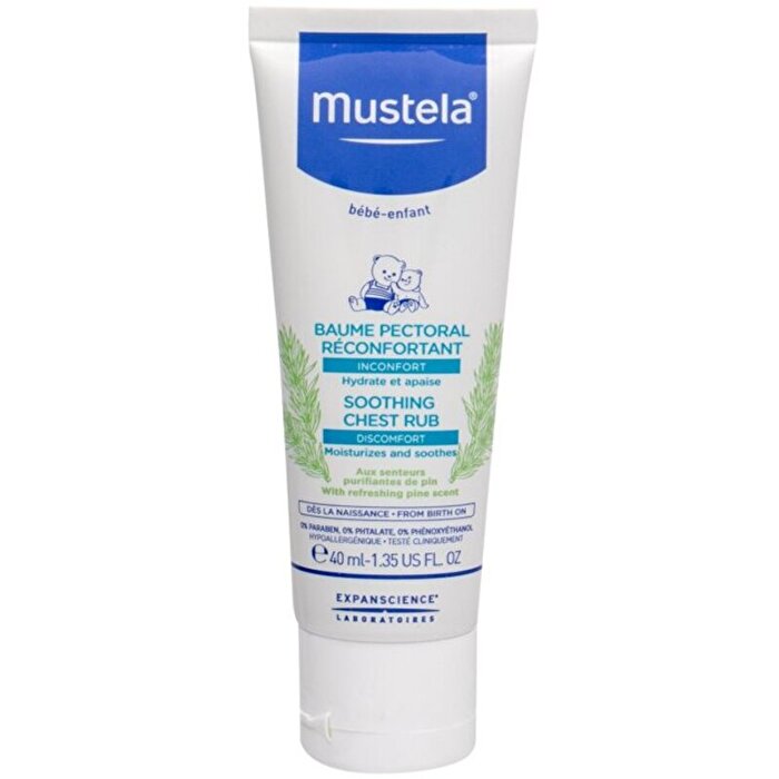 Mustela Bebe Soothing Chest Rub Balm - Balm With Pine Essence For A Peaceful Sleep 40ml