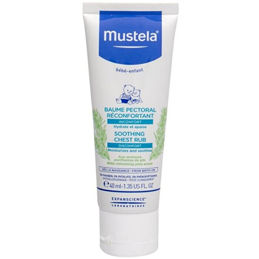 Mustela Bebe Soothing Chest Rub Balm - Balm With Pine Essence For A Peaceful Sleep 40ml