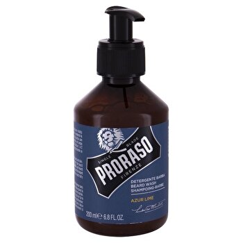 Proraso Azur Lime Beard Wash - Beard Shampoo With The Scent Of Citrus And Juniper 200ml