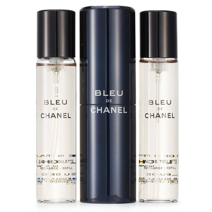 Bleu De Chanel Eau De Toilette Travel Spray & Two Refills 3x20ml/0.7oz