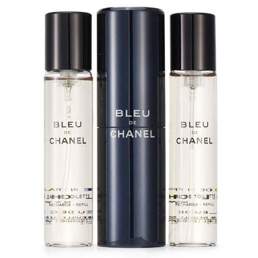 Bleu De Chanel Eau De Toilette Travel Spray & Two Refills 3x20ml/0.7oz