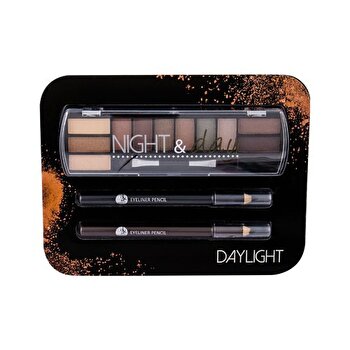 2K Night & Day Daylight Eyes Palette - Gift Set For Eye Make-up