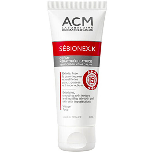 Acm Aha Acid Sebionex K Keratoregulating Cream - Keratoregulating Cream For Problematic Skin And Content 40ml