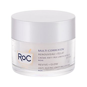 RoC Multi Correxion Revive & Glow Anti-ageing Unifying Cream - Nourishing Anti-wrinkle Cream 50ml