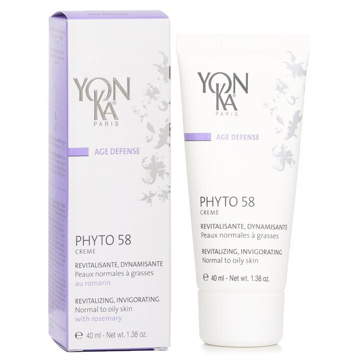 Yonka Age Defense Phyto 58 Creme With Rosemary + Vit. A.E.F. - Revitalizing, Invigorating (Normal To Oily Skin) 40ml/1.38oz