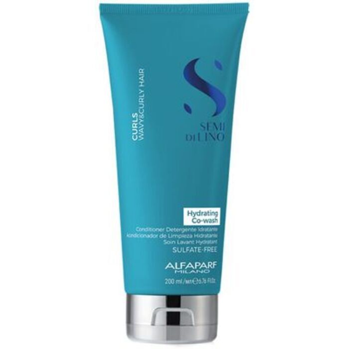 Alfaparf Milano Semi Di Lino Curl Hydrating Co-wash Cream (curly And Wavy Hair) 200ml