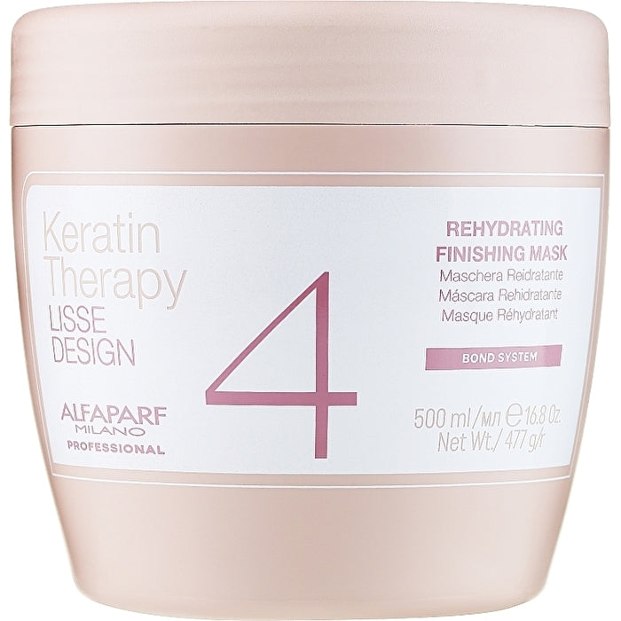 Alfaparf Milano Keratin Therapy Lisse Design Rehydrating Mask - Moisturizing Hair Mask 200ml