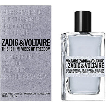 Zadig & Voltaire This Is Him! Vibes Of Freedom Eau De Toilette Tester 100ml