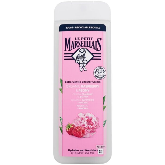 Le Petit Marseillais Extra Gentle Shower Cream Organic Raspberry & Peony 250ml