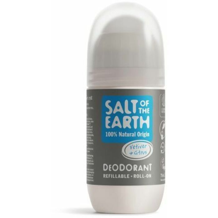 Salt-Of-The-Earth Vetiver & Citrus Deo Roll-on ( Refillable ) 75ml
