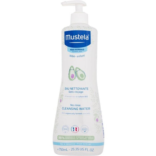 Mustela Bebe Cleansing Water No-rinse - Refreshing Cleansing Water For Children 750ml