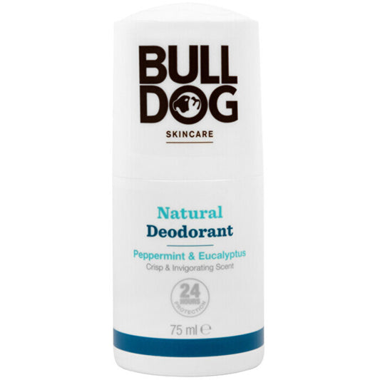 Bulldog Natural Deodorant Peppermint & Eucalyptus Crisp & Invigorating Scent 75ml