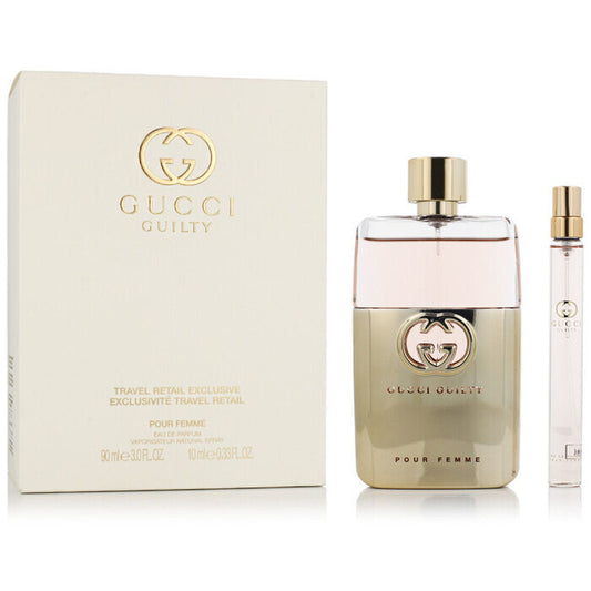 Gucci Guilty Pour Femme Eau De Parfum Gift Set Eau De Parfum 90ml And Miniature Eau De Parfum 10ml 90ml