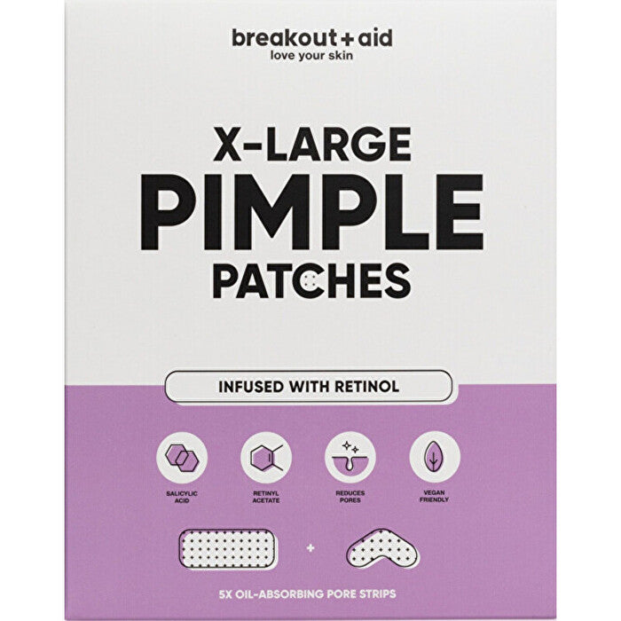 Breakout+aid Xl Patches For The Treatment Of Problematic Skin With Salicylic Acid And Retinol 5