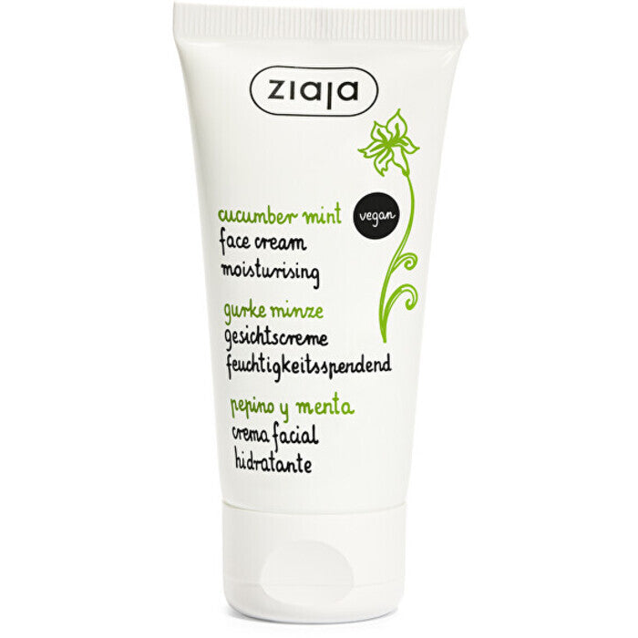 Ziaja Cucumber Mint Moisturising Face Cream Spf 6 50ml