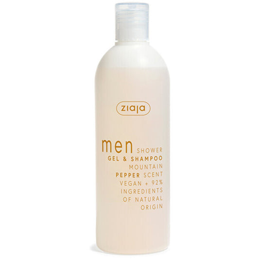 Ziaja Mountain Pepper Men Gel & Shampoo 400ml