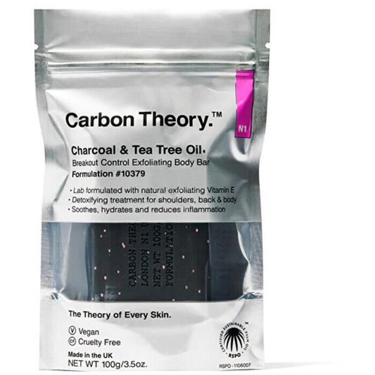 Carbon Theory Charcoal & Tea Tree Oil Breakout Control Exfoliating Body Bar 100.0g