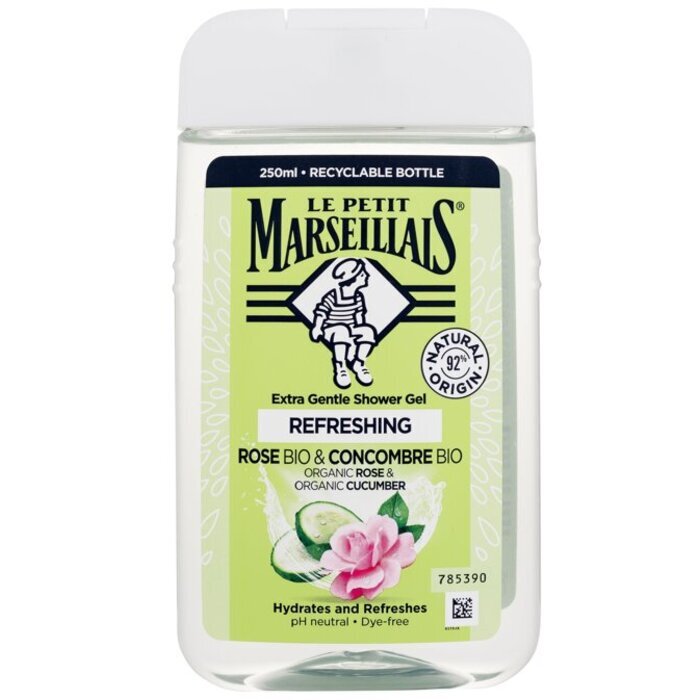 Le Petit Marseillais Extra Gentle Shower Gel Bio Rose & Bio Cucumber 250ml