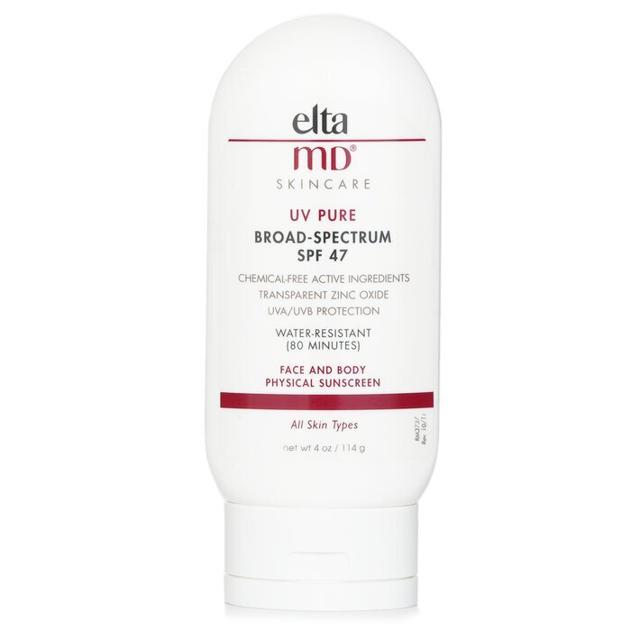 EltaMD UV Pure Water-Resistant Face & Body Physical Sunscreen SPF 47 114g/4oz