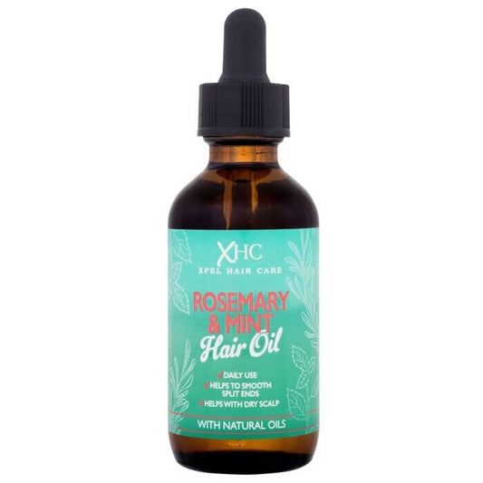 XPel Rosemary & Mint Hair Oil - Vyživující Olej Na Vlasy A Pokožku Hlavy 60ml