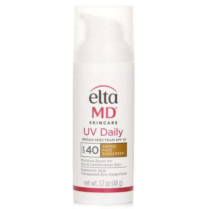 EltaMD UV Daily Moisturizing Facial Sunscreen SPF 40 - For Normal, Combination & Post-Procedure Skin - Tinted (Random Packaging) 48g/1.7oz