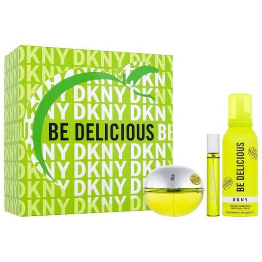 Dkny Be Delicious Gift Set Eau De Parfum 100ml Miniature Eau De Parfum 15ml And Shower Foam 150ml 100ml