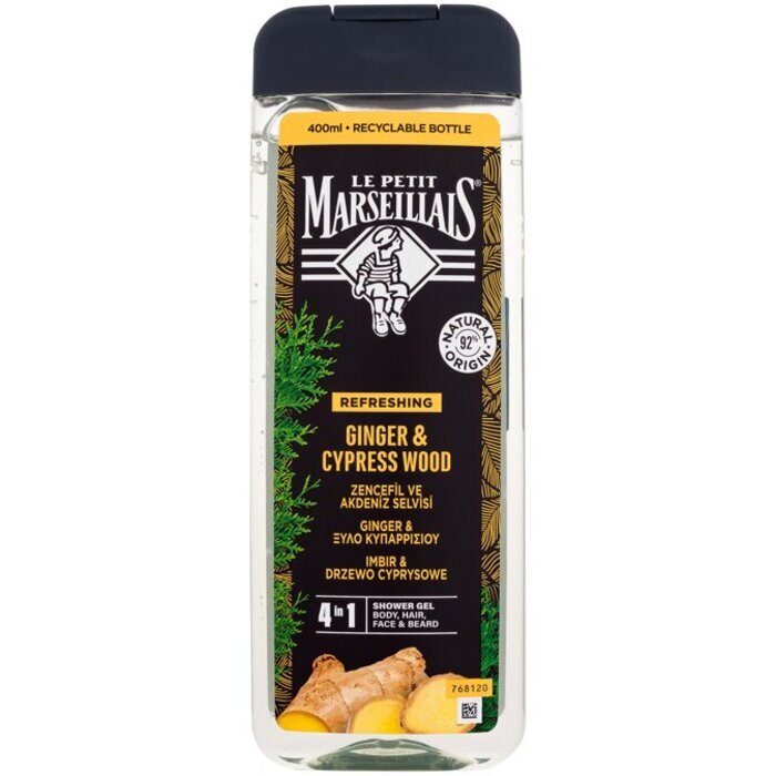Le Petit Marseillais Ginger & Cypress Wood Shower Gel 400ml
