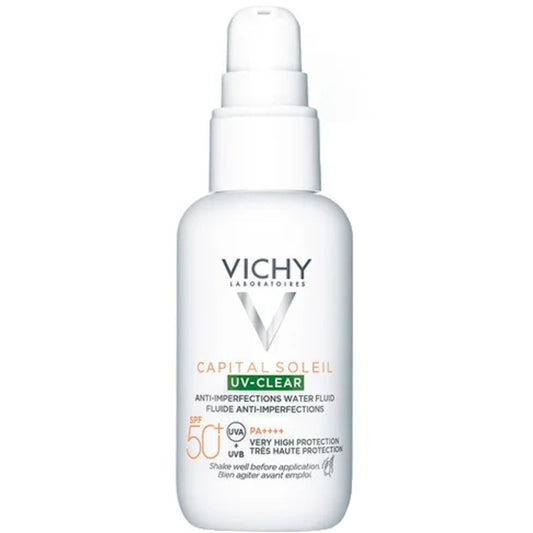 Vichy Spf 50+ Capital Soleil Uv-clear Anti-imperfections Water Fluid 40ml