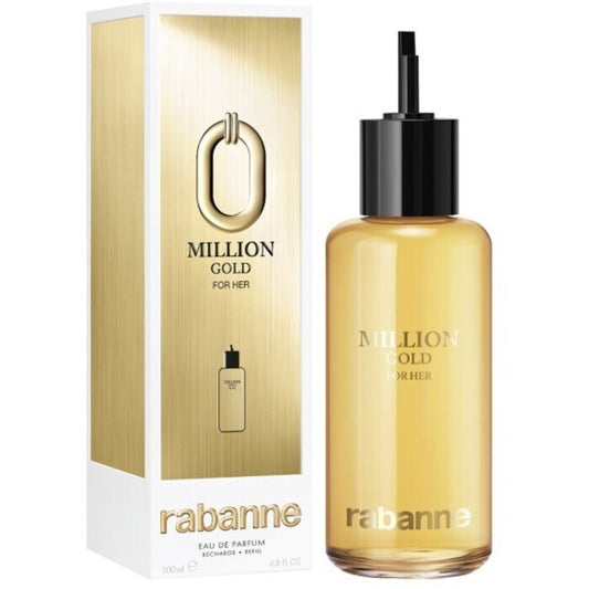 Paco Rabanne Million Gold For Her Eau De Parfum Refill 200ml