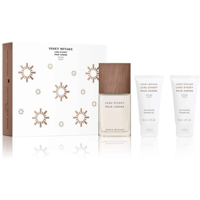 Issey Miyake L´eau D´issey Pour Homme Vetiver Gift Set Eau De Toilette 50ml And Shower Gel 2x 50ml 50ml