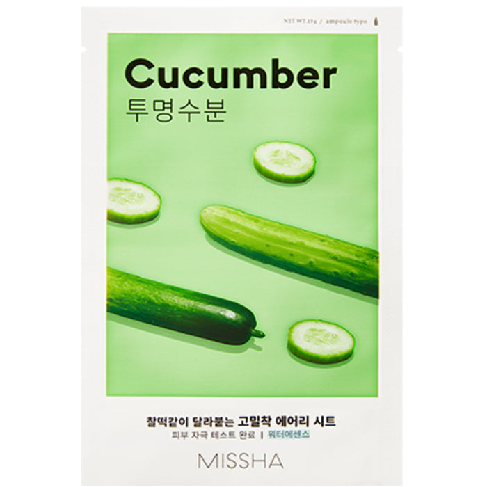 Missha Airy Fit Sheet Mask Cucumber - Dry Skin 19.0g