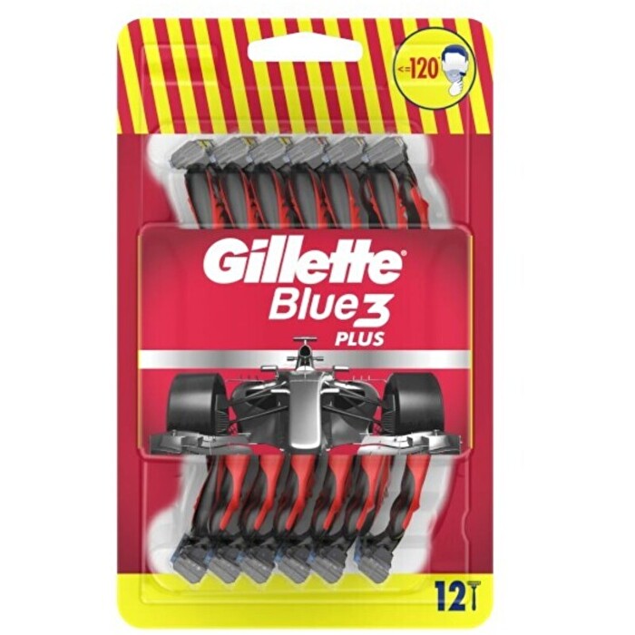 Gillette Blue3 Red ( 12 Pcs ) - Disposable Razors For Men