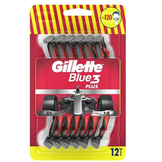 Gillette Blue3 Red ( 12 Pcs ) - Disposable Razors For Men