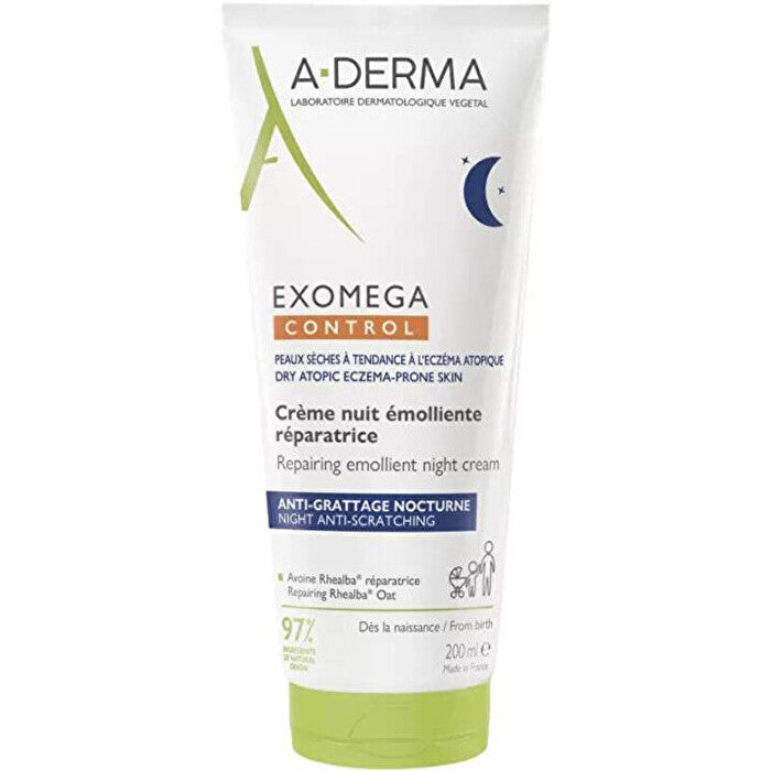 A-Derma Exomega Control Emollient Night Cream - Noční Emolienční Krem 400ml