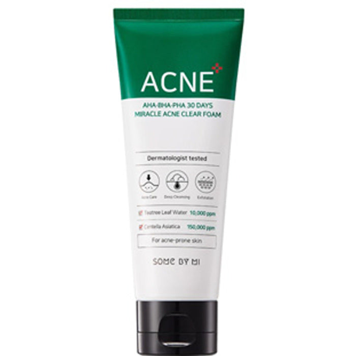Some By Mi Aha.bha.pha 30 Days Miracle Acne Clear Foam - Blemish-prone And Acne-prone Skin 100ml