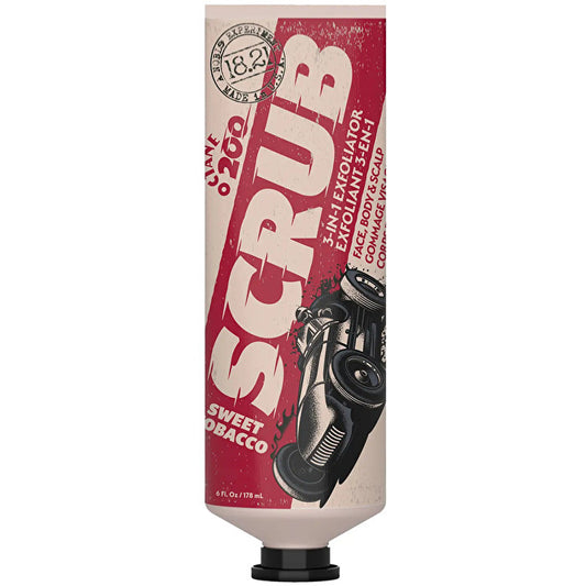 18.21 Man Made Octane 200 Scrub Sweet Tobacco - Face Body And Scalp 178ml