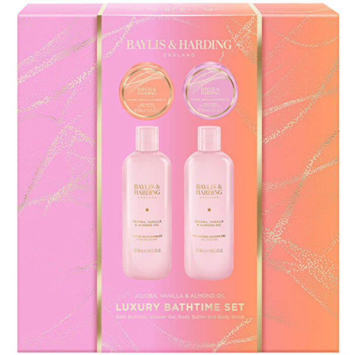 Baylis & Harding Luxury Bathtime Set ( Jojoba Vanilla & Almond Oil ) - Gift Set