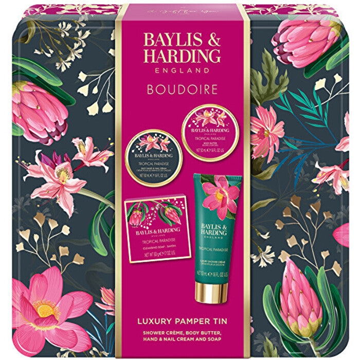 Baylis & Harding Boudoire Tropical Paradise Luxury Pamper Tin - Body Care Gift Set