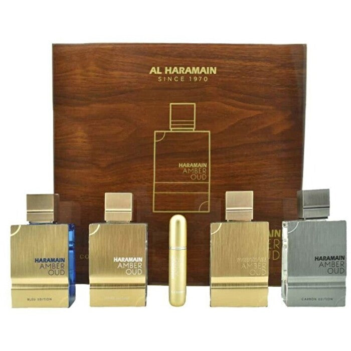 Al Haramain Amber Oud Gift Collection Eau De Parfum 4x 60ml And Refillable Bottle 240ml
