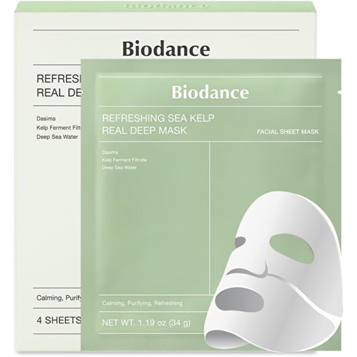 Biodance Refreshing Sea Kelp Real Deep Mask - Face Mask ( 4 Pcs )