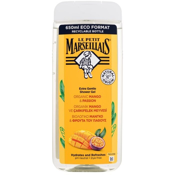Le Petit Marseillais Extra Gentle Shower Gel Organic Mango & Passion 400ml