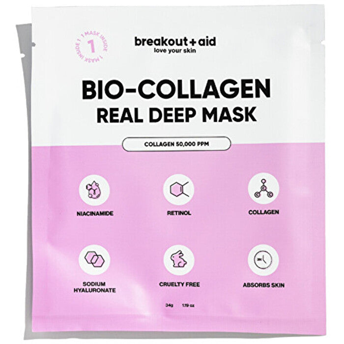 Breakout+aid Real Deep Mask - Collagen Night Face Mask