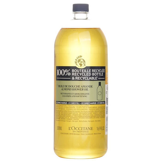 L'Occitane Almond Cleansing & Softening Shower Oil (Eco-Refill)(Random Packaging) 500ml/16.9oz