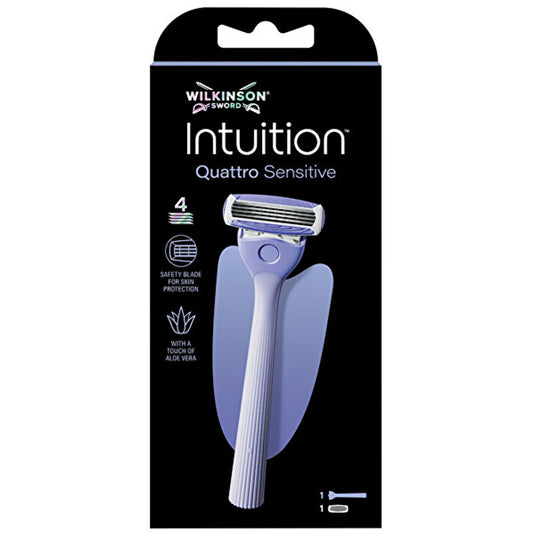 Wilkinson Sword Intuition Quattro Sensitive - Razor & 1 Head