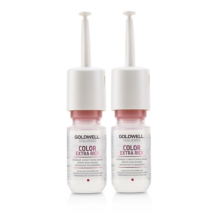 Goldwell Dual Senses Color Extra Rich Intensive Conditioning Serum (Color Lock For Coarse Hair) 12x18ml/0.6oz