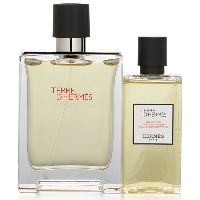 Terre D'Hermes Coffret: Eau De Toilette Spray 100ml/3.3oz + Hair And Body Shower Gel 80ml/2.7oz 2pcs